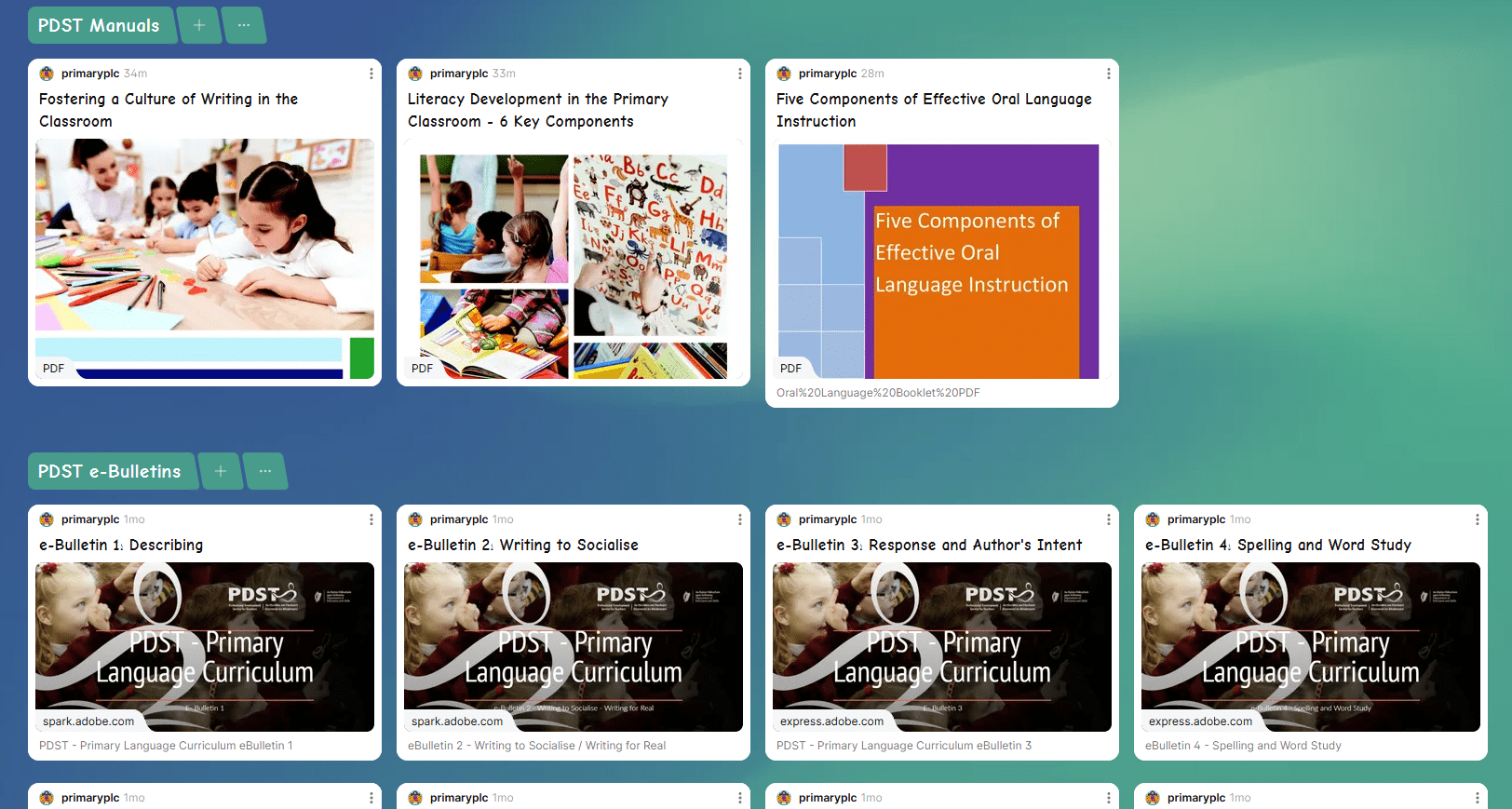 PLC Padlet image