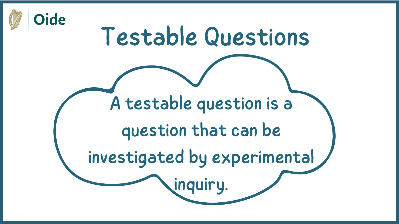 Testable Questions!
