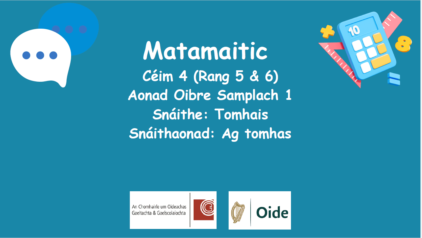 Gaelaonad FCÁT Pictiúr den Chlúdach don Nasc ag PPT FCÁT 1 do na hArdranganna