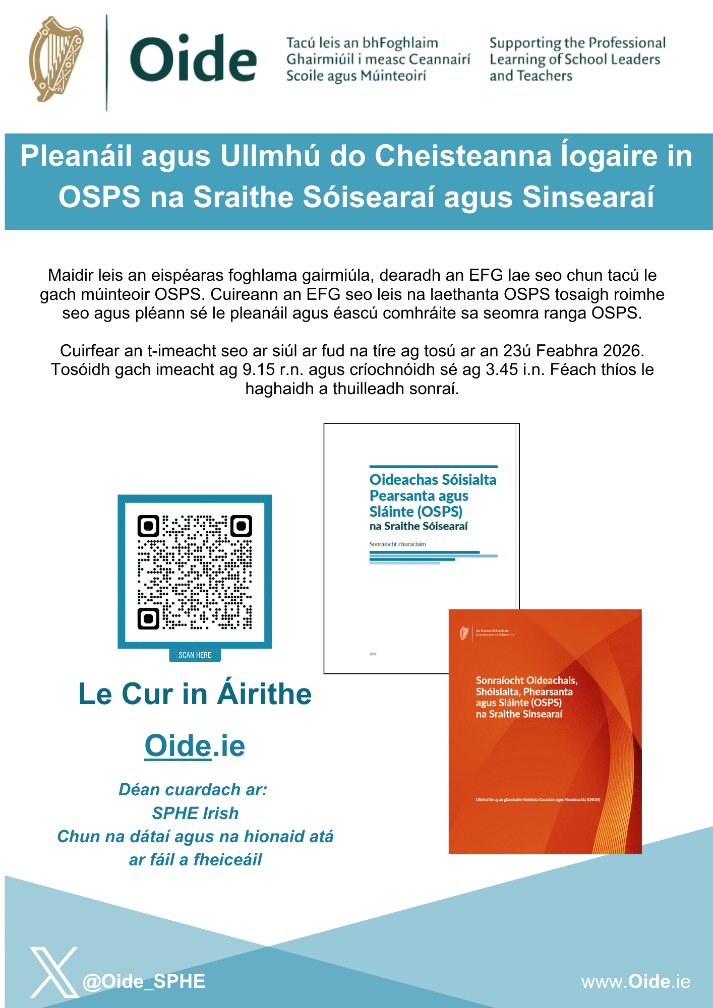 SPHE 1 day event 2026 Flyer