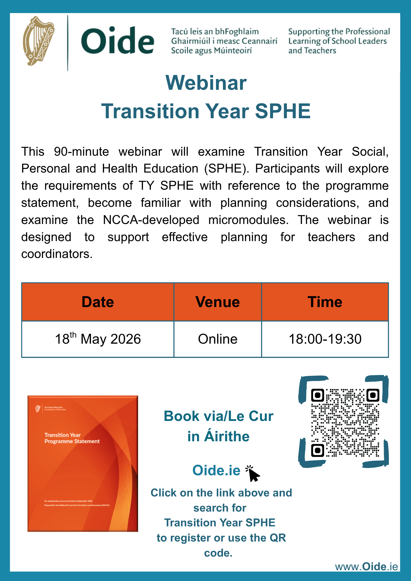 SPHE TY Webinar