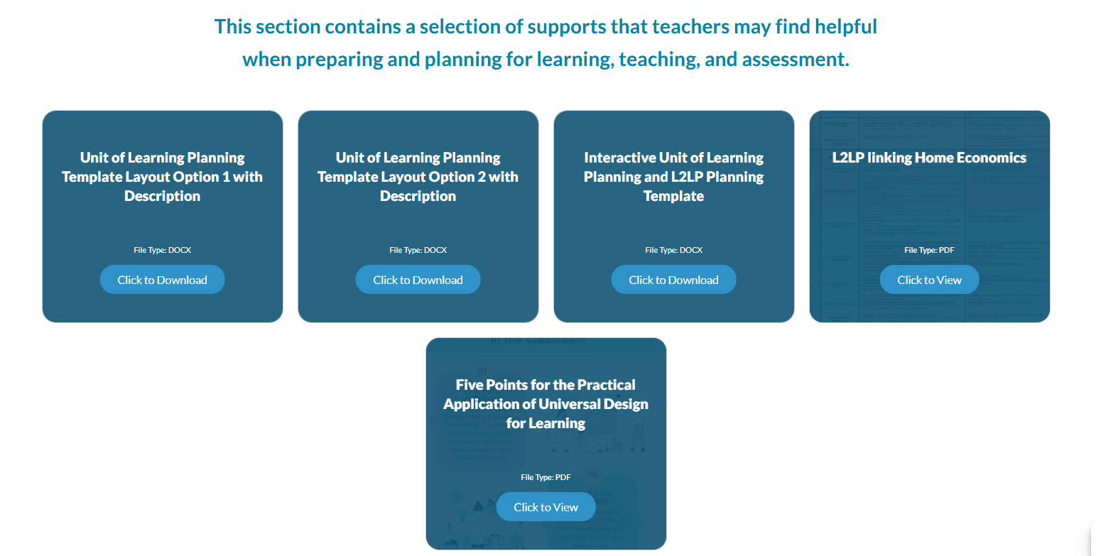 Preparation for Teaching and Learning
