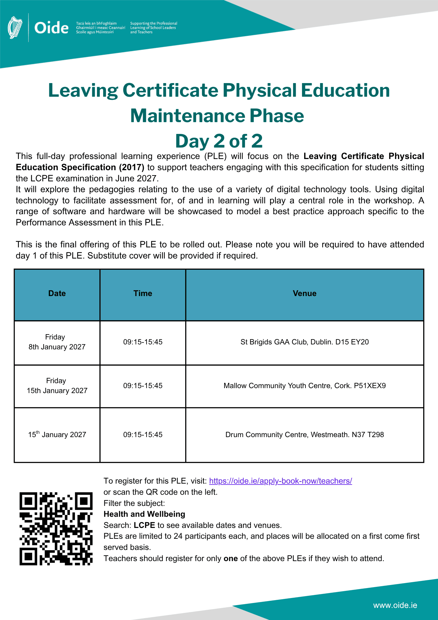 LCPE Maintenance Phase Day 1,2 & 3 for 2026 27 (2)