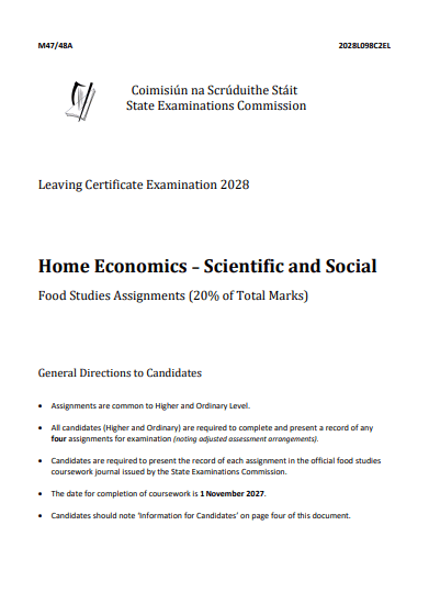 Food Studies Assignments 2028