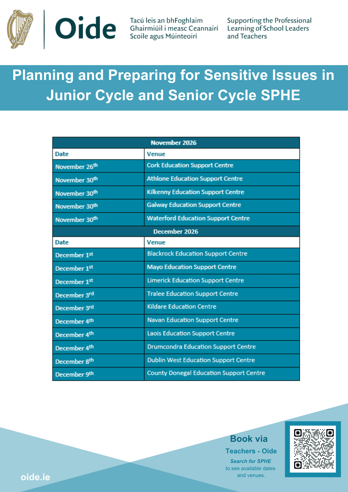 Sensitive Issues Term 1 Dates